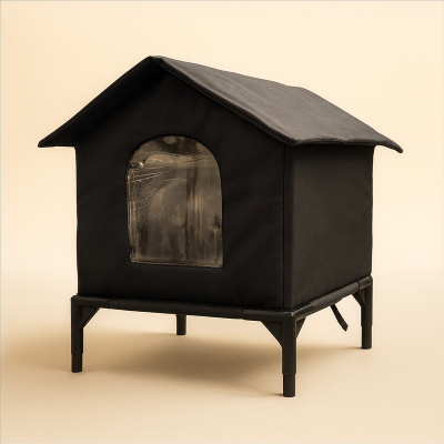 cabane pour chat extérieure toutes saisons image