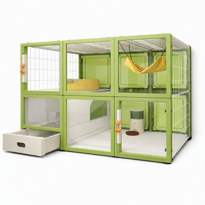 Catio balcon triple horizontal