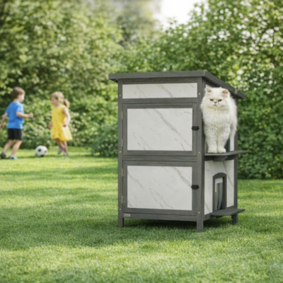 maison pour chat extérieure