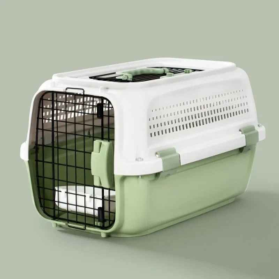 Cage de Transport Pour Chat PetFlightCase - Vert