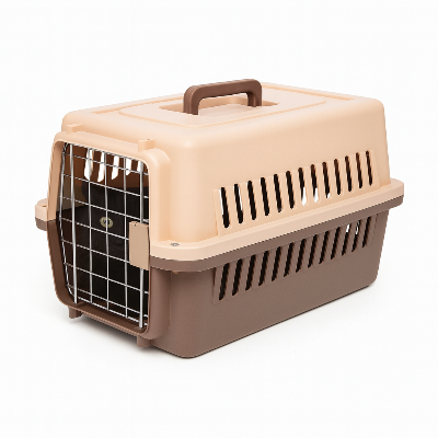 caisse de transport pour chat Avion de couleur marron