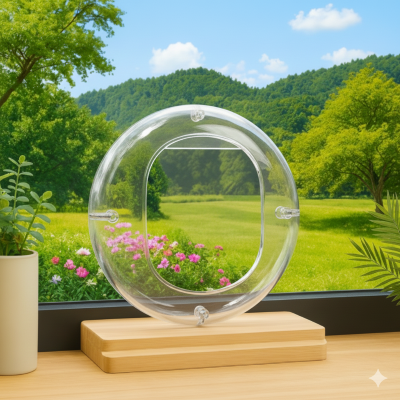 Chatière pour porte vitrée Transparente