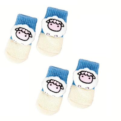 chaussette antidérapantes chat ProtÚge Pattes bleues variante