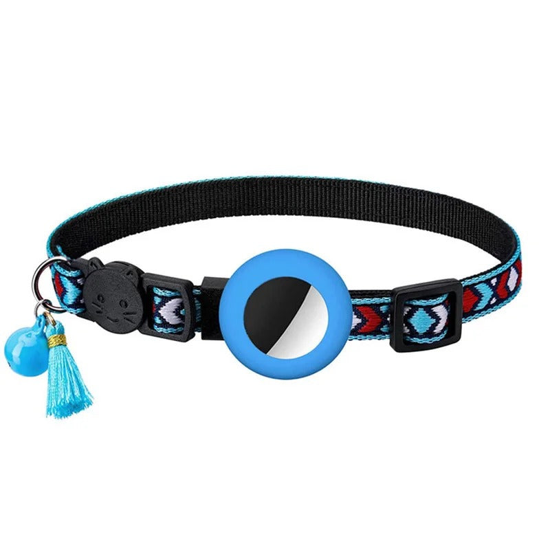 collier gps chat Mojave variante bleu clair