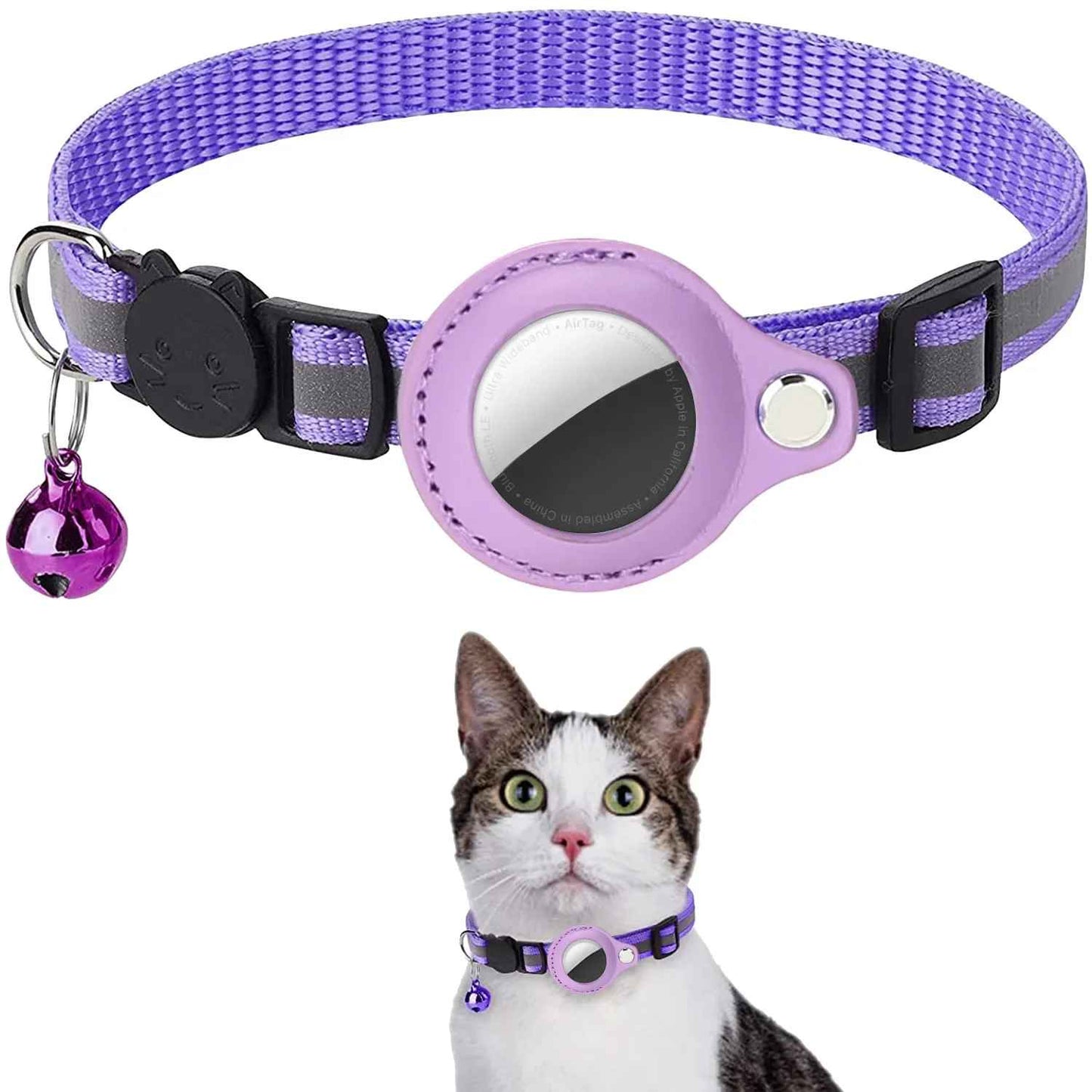 collier gps chat charlie mauve