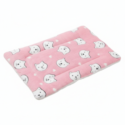 coussin pour chat frileux rose