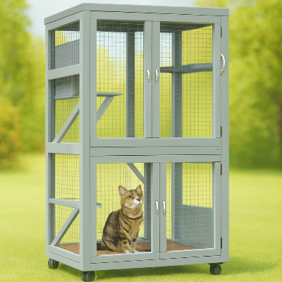 enclos pour chat catio explorchat jardin