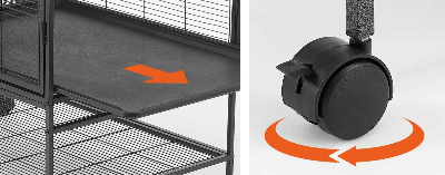 enclos pour chat catio versachat plateau roulette