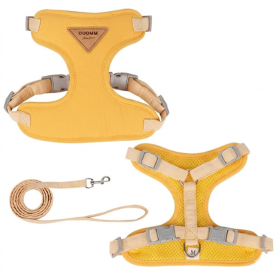harnais anti-fuite pour chat Pastel jaune