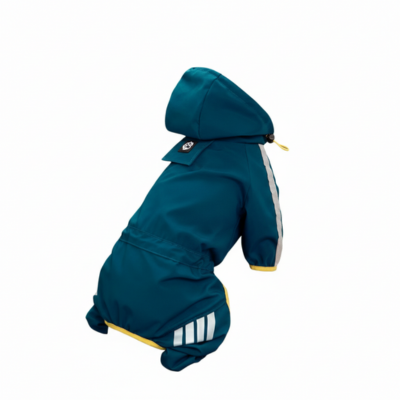 impermeable pour chat bleu