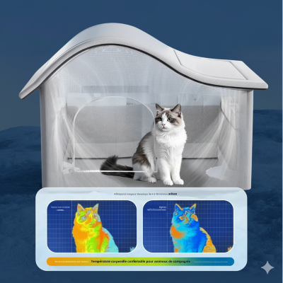 maison pour chat rafraîchissante température corporelle