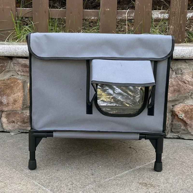 maison pour chat abrichauffechat gris