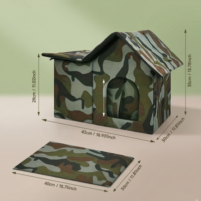 maison pour chat extérieur isolée dimensions
