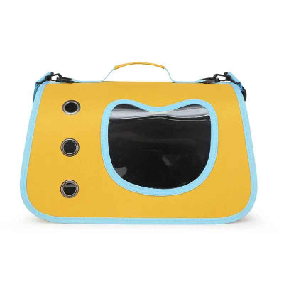 sac de transport chat MiniCat jaune