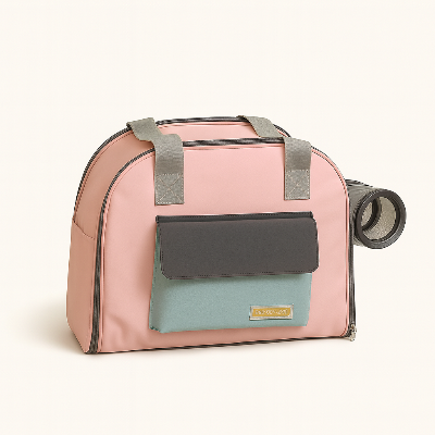 sac de transport chat avion securvoyage variante rose