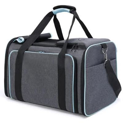 sac de transport pour chat Extensicat bleu fermé