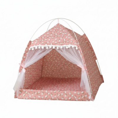 tente pour chat Chalet rose