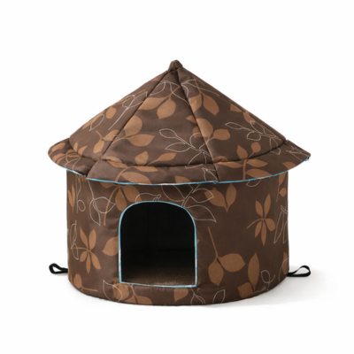 tente pour chat brune
