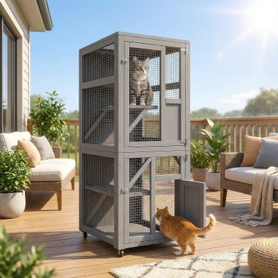 enclos extérieur de jeux pour chats