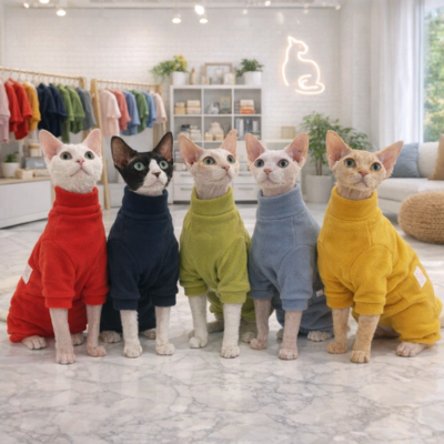 combinaison pour chats sphynx couleurs disponibles