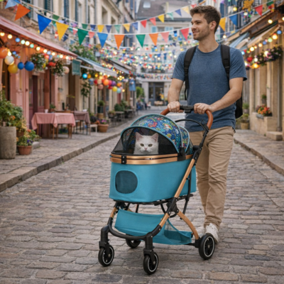 Poussettes de voyage pour chat
