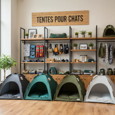 tente pour chat Camping couleurs disponibles