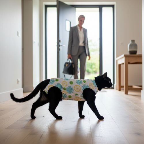 Body pour chat anti-léchage confortable