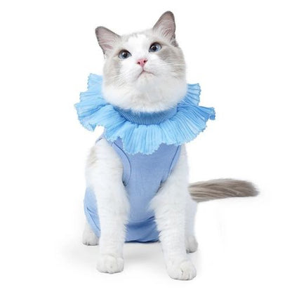 Body pour chat post-chirurgie bleu