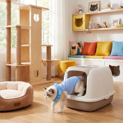 Body pour chat ouverture pour besoins