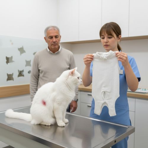 Body pour chat protection des plaies
