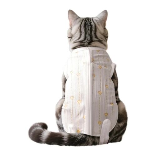 Body pour chat post opératoire jaune