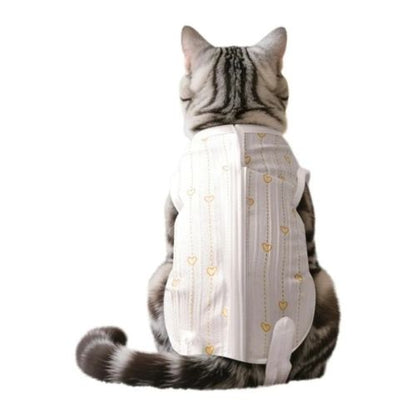 Body pour chat post opératoire jaune