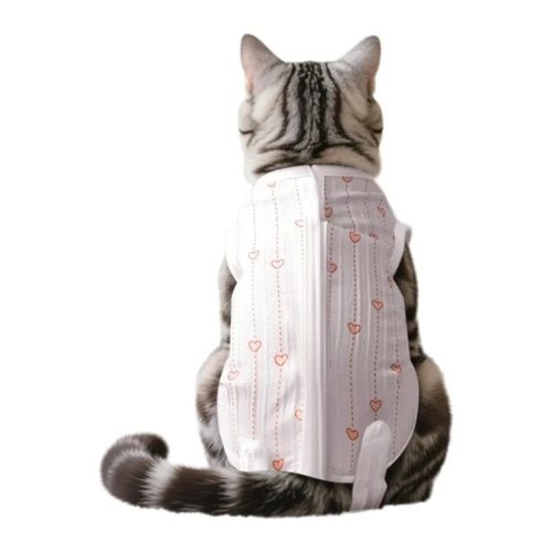 Body pour chat post opératoire rose