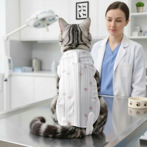 Body pour chat post opératoire sécuritaire