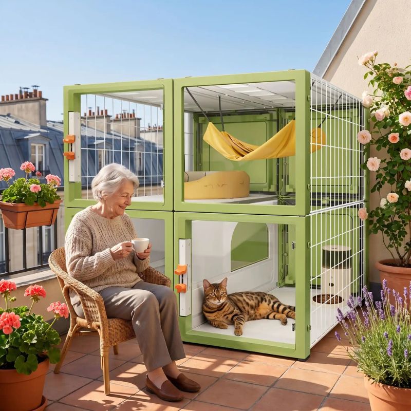 Catio boîtier transparent pour balcon