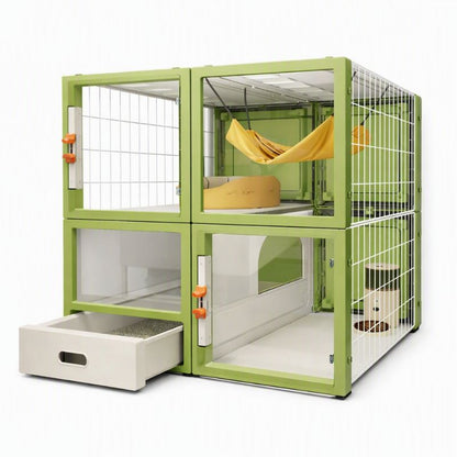 Catio balcon double vertical