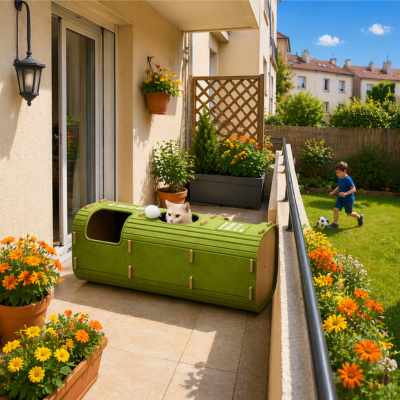 Catio balcon Petit Espace horizontal