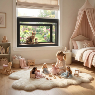 enclos extérieur sécurisé