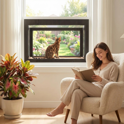 catio relié directement à la maison