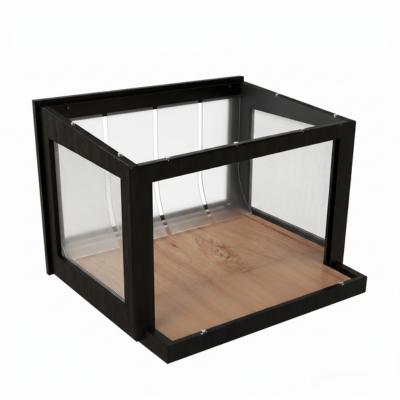 catio extérieur moderne et robuste noir