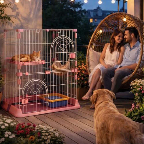 Catio pour chats modulable évolutif catio double