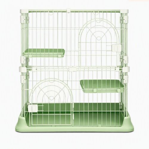 Catio pour chats modulable évolutif vert double