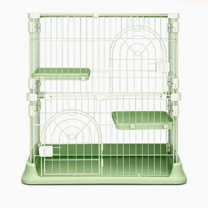 Catio pour chats modulable évolutif vert double