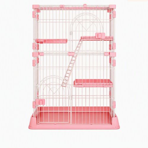 Catio pour chats modulable évolutif rose ttriple