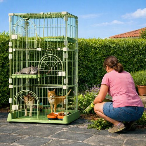 Catio pour chats modulable évolutif catio jardin