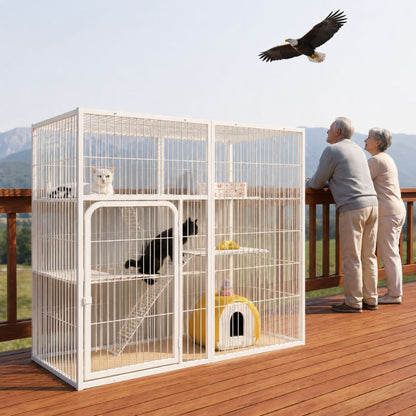 catio pour chats sécurisé contre les dangers