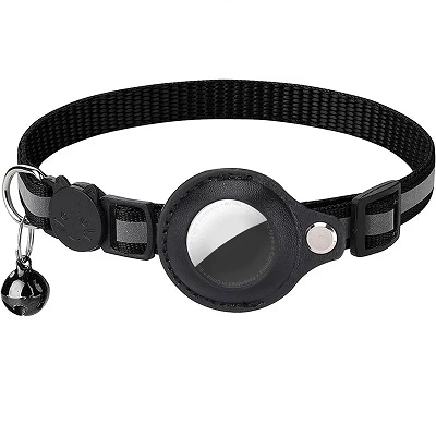 collier gps pour chat variante noire