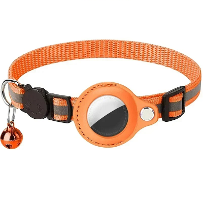 collier gps pour chat variante orange