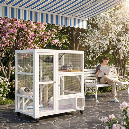 enclos chat pour patio