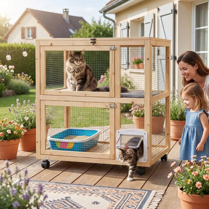 enclos chats pour terrasse